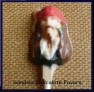 400sp Pirate Caribbean Face Chocolate or Hard Candy Lollipop Mold